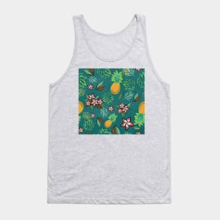 Meet Me At The Beach - Green Tank Top